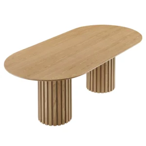 Acacius Oval Dining Table: 6 Seater